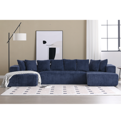 Bellemave® 131" U-shaped Modular Sectional Couch with 8 Pillows