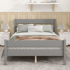 Bellemave® Full Size Platform Bed with Headboard and Footboard