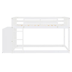 Bellemave® Bunk Bed with 4 Drawers and 3 Shelves