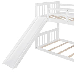 Bellemave® Twin Size Bunk Bed with Slide and Ladder