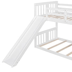 Bellemave® Twin Size Bunk Bed with Slide and Ladder