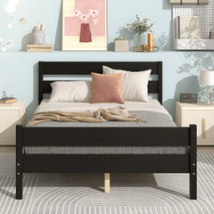 Bellemave® Full Size Platform Bed with Headboard and Footboard