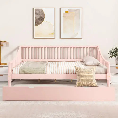 Bellemave® Full Size Daybed with Trundle and Support Legs Bellemave®