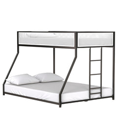 Bellemave® Twin over Full Bunk Bed with Mesh Guard Rail