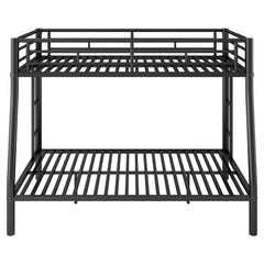 Bellemave® Full XL over Queen Metal Bunk Bed with Ladder and Guardrails