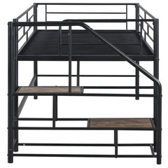 Bellemave® Twin Size Low Loft Bed with Storage Stairs