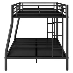 Bellemave® Full XL over Queen Metal Bunk Bed with Ladder and Guardrails