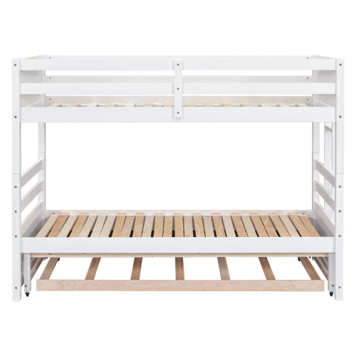 Bellemave® Twin over Pull-out Bunk Bed with Trundle Bed Bellemave®