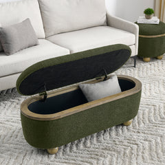 Bellemave® Upholstered End of Bed Ottoman Bench with Storage and Seating