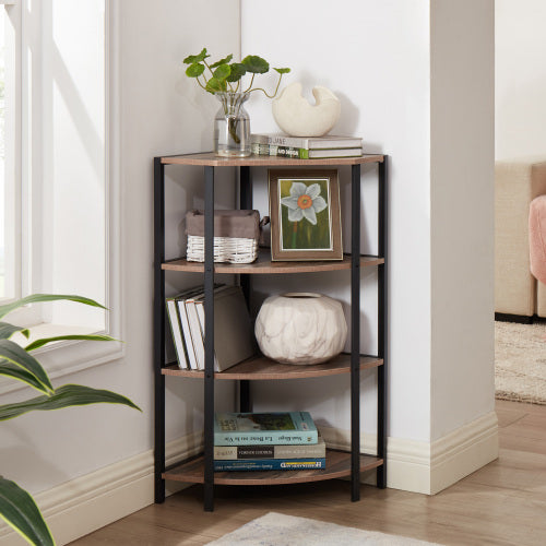 Bellemave® 4-Tier Corner Open Bookcase