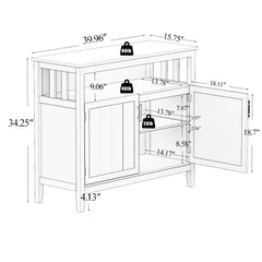 Bellemave® Kitchen Storage Sideboard and Buffet Server Cabinet