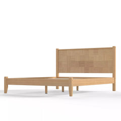 Natural Bamboo Bed Frame Side View