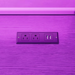 USB Ports Built into Gaming Loft Bed Desk