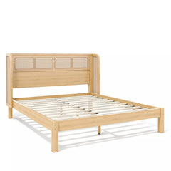low profile bamboo platform bed frame
