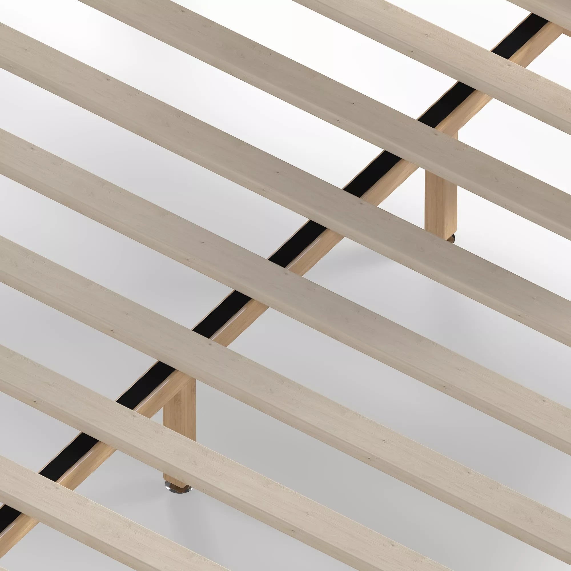 Bamboo Bed Frame Slat Support Detail
