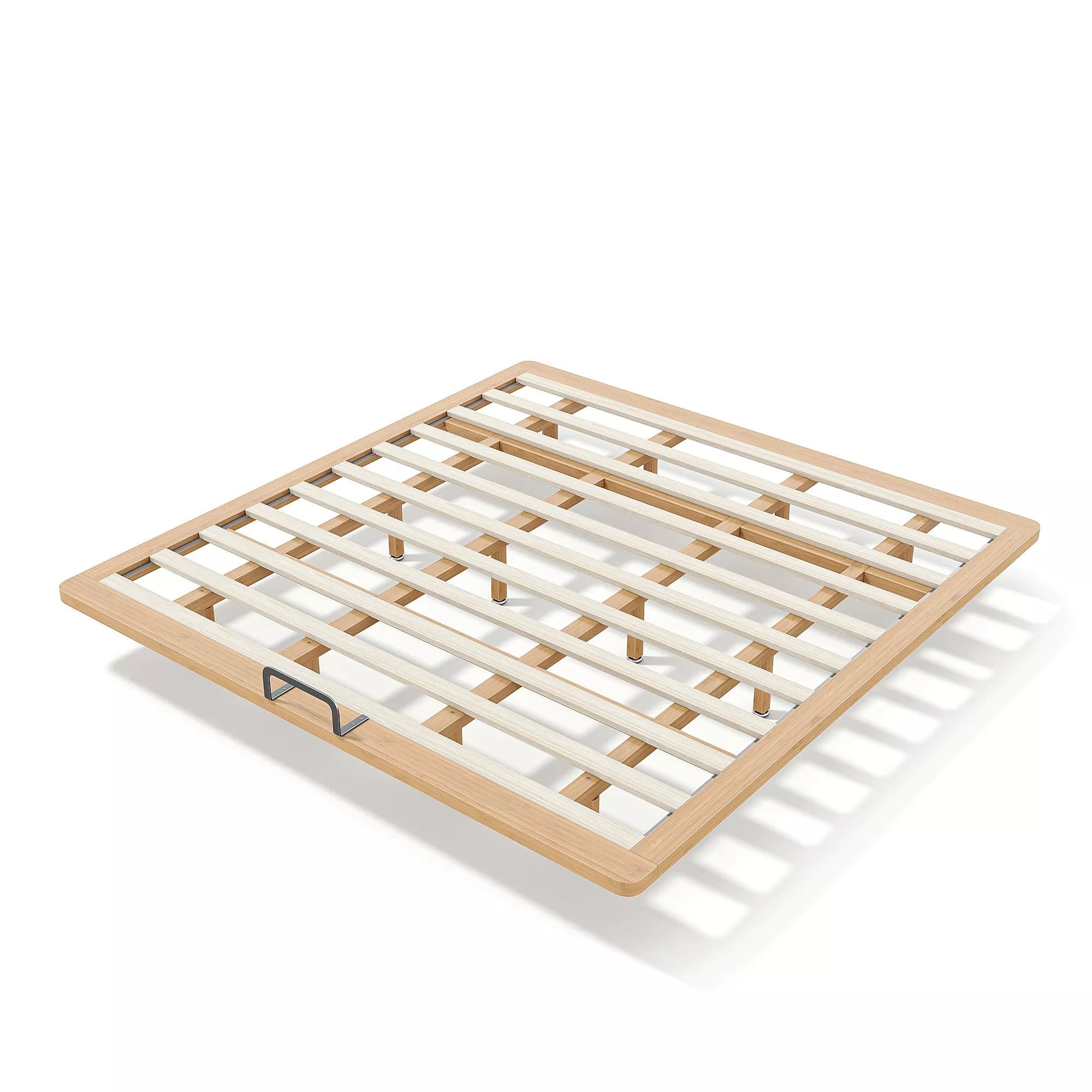 Bellemave® King Size Platform Bed for Bedroom, Solid Bamboo-made Floating Bed Frame with Support Slats, Guest Rooms, Dorms, Natural Bellemave®