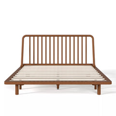 Bamboo Platform Bed Front View