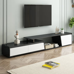 Bellemave® Modern Minimalist Rectangle Extendable TV Stand with 2 Drawers and 1 Cabinet