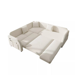L shaped sleeper sofa with pull out bed