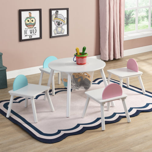 Bellemave Children's Panel Table with 4 Chairs