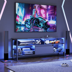 Bellemave® LED Entertainment Center with Power Outlet,Accommodates TVs up to 65 inches