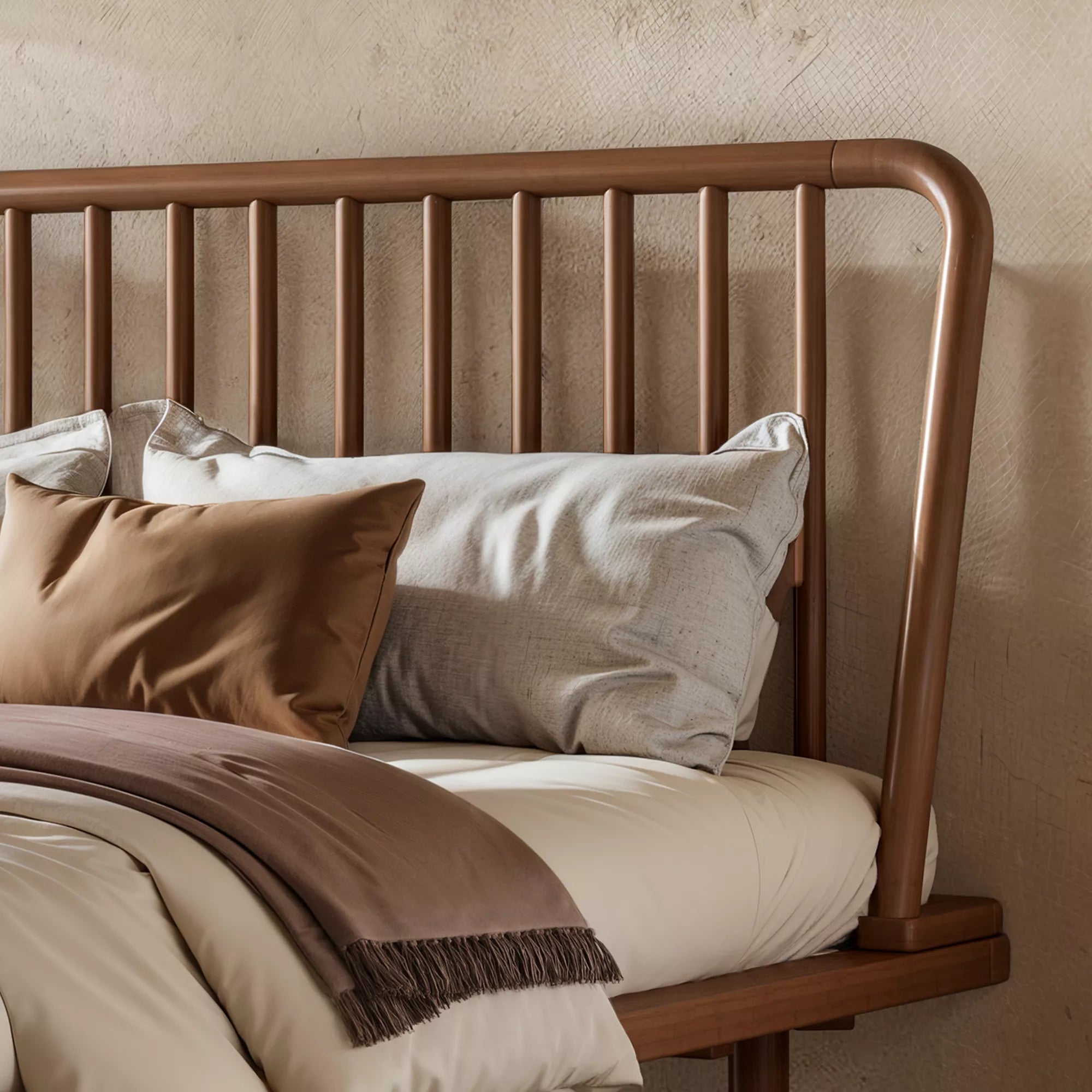 Bamboo Bed Frame Headboard Detail