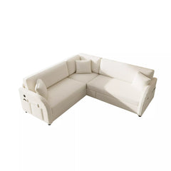 L shaped sectional sofa front view