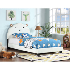 Bellemave® Twin Size Platform Bed with Sheep Design Headboard