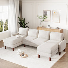 Bellemave® U-Shaped Sponge-filled Cushion Combination Sofa