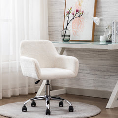 Bellemave® Fluffy Fuzzy Comfortable Makeup Vanity Chair ,Swivel,Height Adjustable