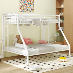 Bellemave® Twin XL over Queen Metal Bunk Bed with Ladder and Guardrails