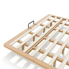 Bellemave® King Size Platform Bed for Bedroom, Solid Bamboo-made Floating Bed Frame with Support Slats, Guest Rooms, Dorms, Natural Bellemave®