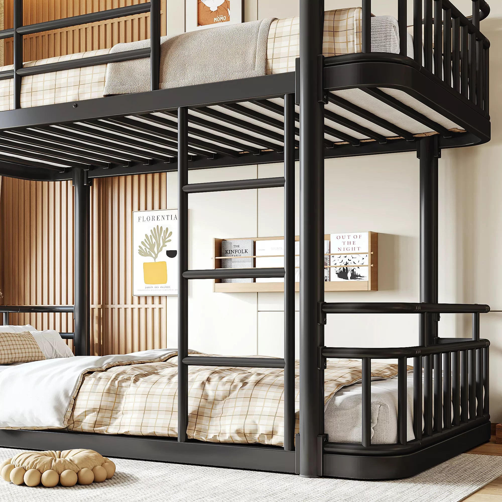 sturdy ladder design for metal bunk bed