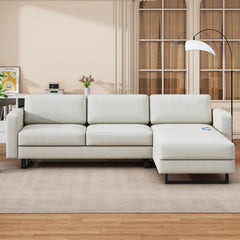 Bellemave® 101.6" L-shaped Upholstered Sectional Sofa with Chaise Longue