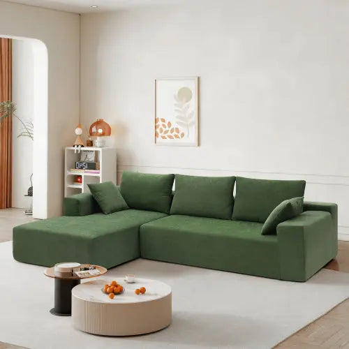 Bellemave 109" L-Shape Modern Simple Modular Sectional Living Room Sofa Set Bellemave