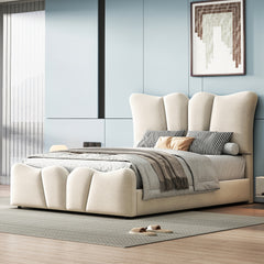 Bellemave® Velvet Upholstered Platform Bed