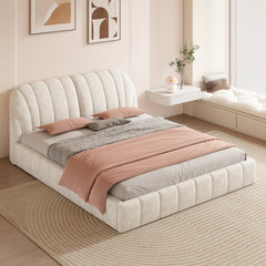 Bellemave® Queen Size Upholstered Platform Bed with Thick Fabric