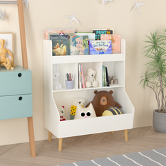 Bellemave® Multifunctional  Kids Bookshelf and Toy Storage with Legs