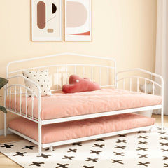 Bellemave® Twin Size Daybed with Twin Size Trundle Bed