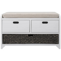 Bellemave® Storage Bench with Removable Basket and 2 Drawers Bellemave®