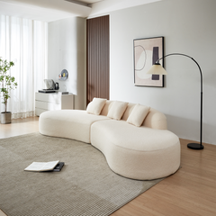 Bellemave® Modern Curved Sectional Sofa