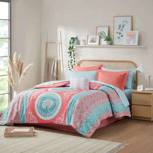 Bellemave Boho Comforter Set with Bed Sheets Bellemave