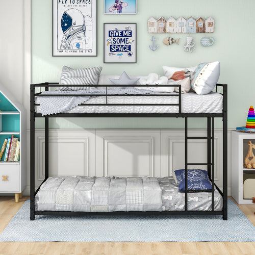Bellemave® Metal Bunk Bed with Safety Guard Rails
