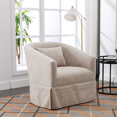 Bellemave® 360° Linen Blend Swivel Accent Armchair