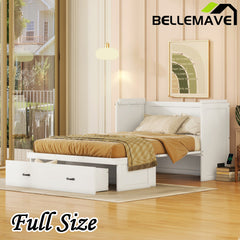 Bellemave® Murphy Bed with USB Port and a Large Drawer