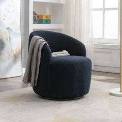 Bellemave 25.6" Teddy Fabric Swivel Accent Armchair Bellemave