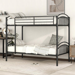 Bellemave® Twin Size Metal Bunk Bed