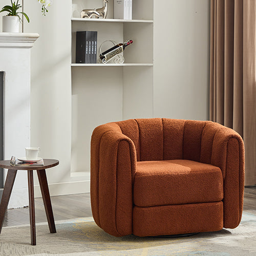 Bellemave® Modern Swivel Round Armchair with Upholstered