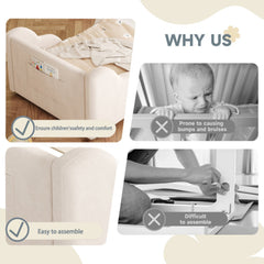 Bellemave® Toddler Floor Bed with Storage Bag, Kid Bed Frame, Standard Crib Size Kids Beds Up to 1-6 Years Girls and Boys, Montessori Floor Beds Bellemave®