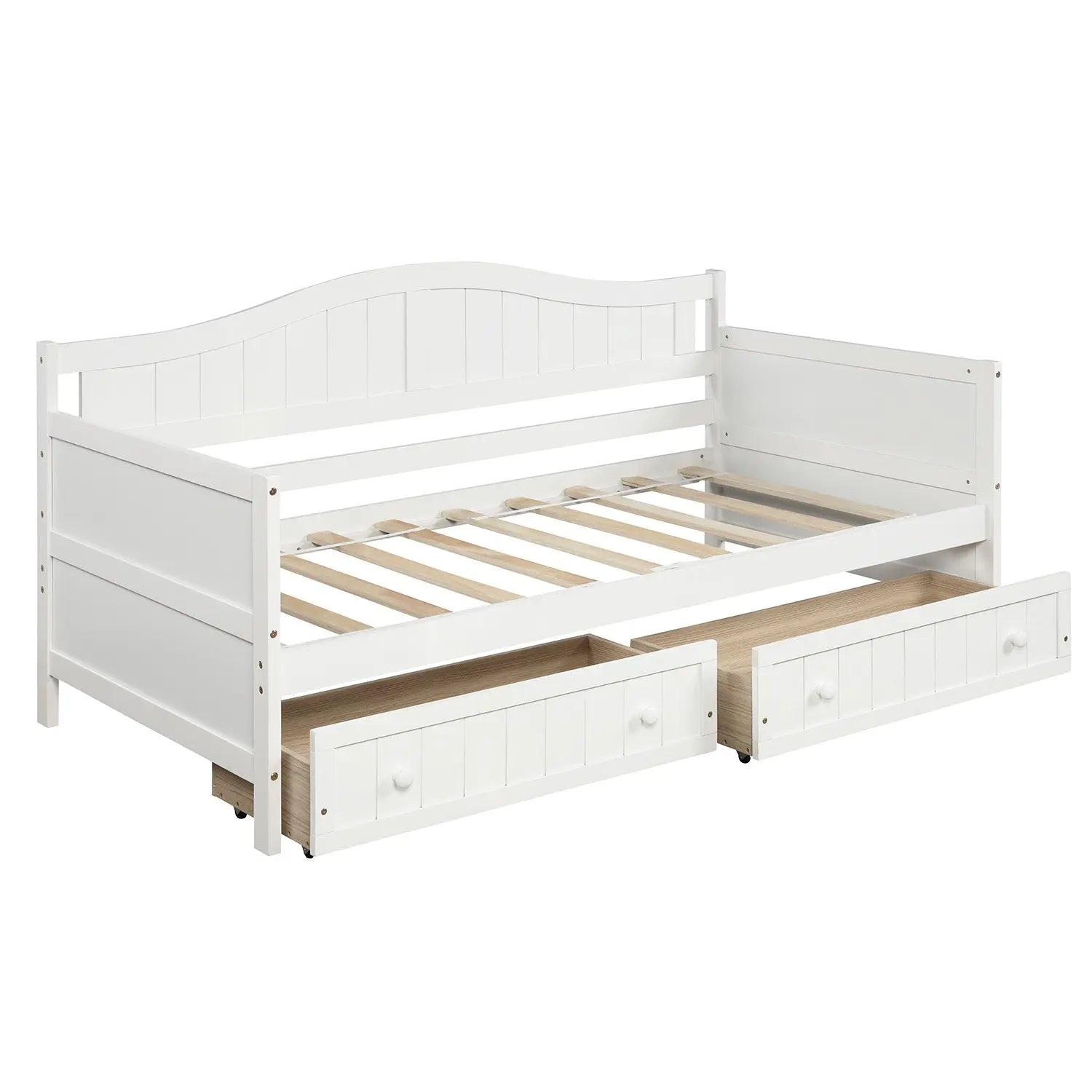 Bellemave® Twin Size Wooden Daybed with Trundle